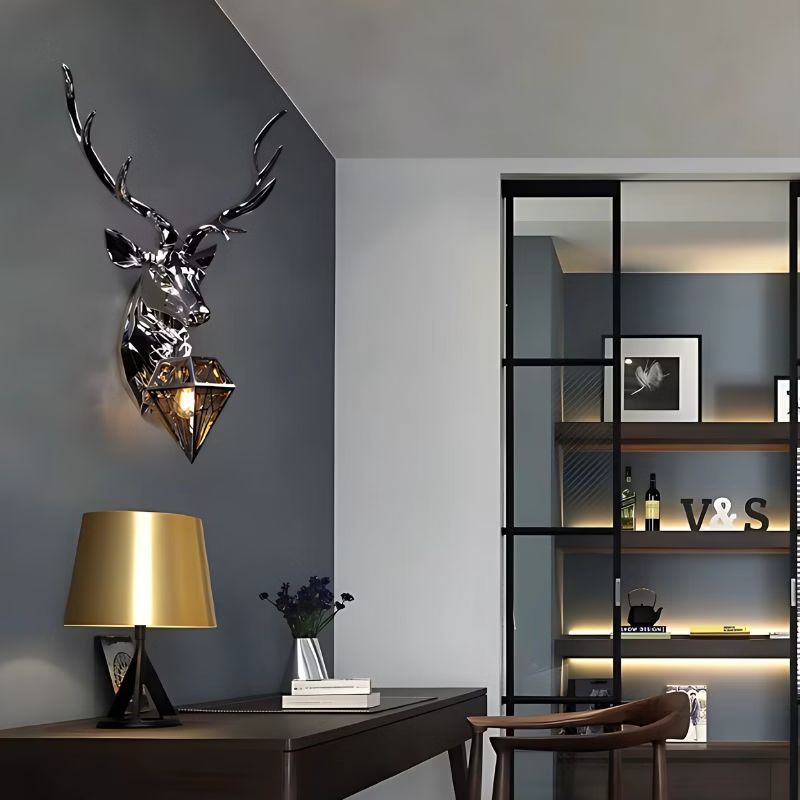 Applique Murale Chambre Silhouette Cerf En Bois