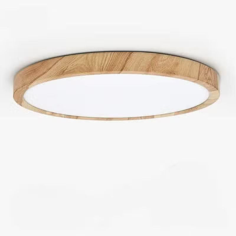 Plafonnier LED en Bois Style Nordique