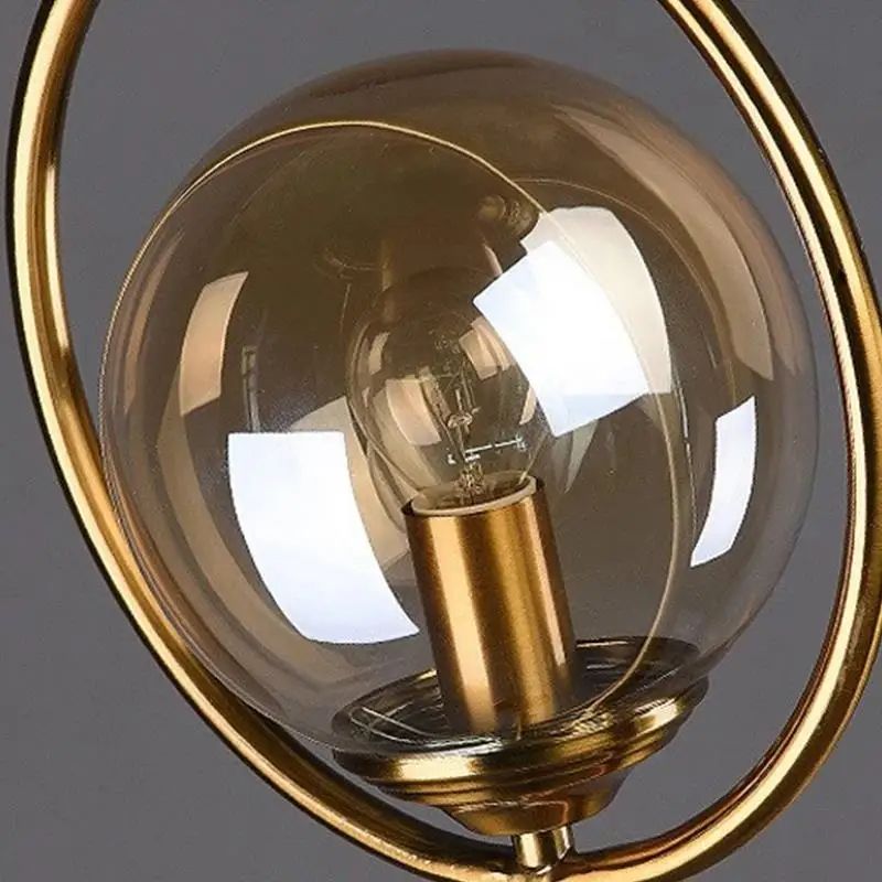 Lampe De Table Sphère En Verre Élégante