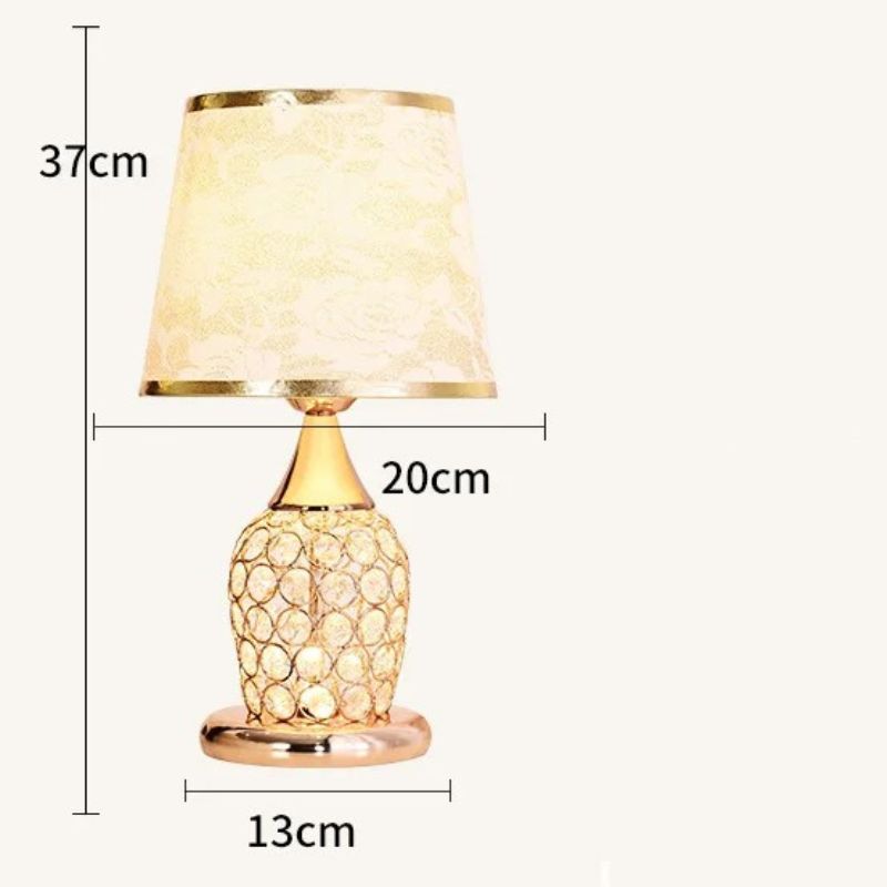 Lampe de Chevet Élégante en Cristal