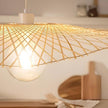Suspension Salon Artisanale Finition Bambou