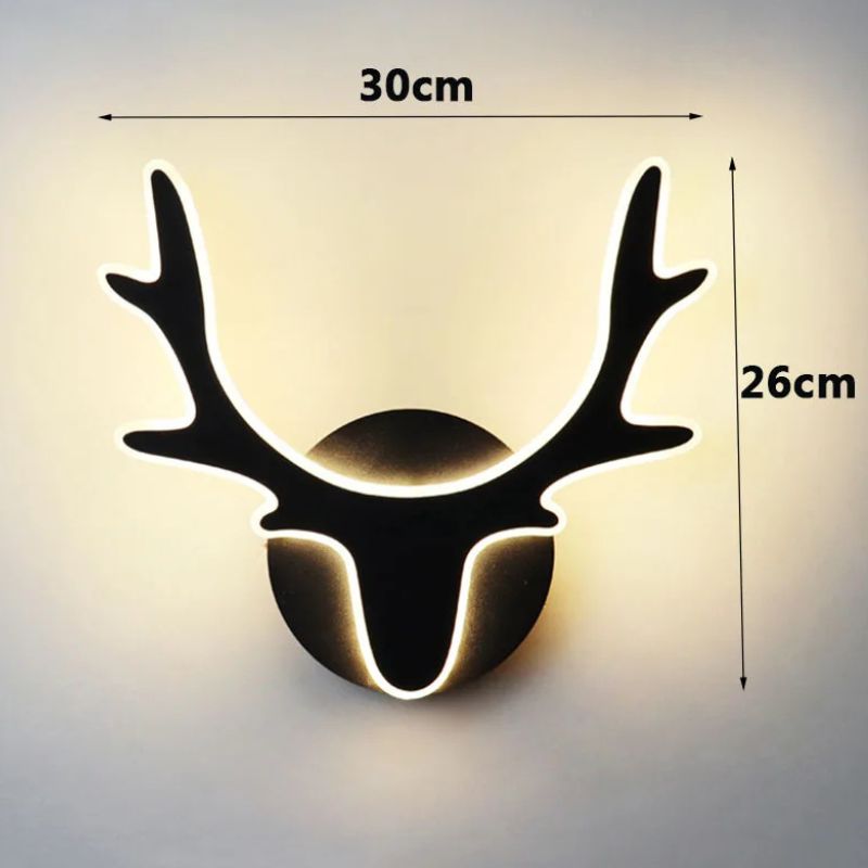 Lampe Murale Tête De Cerf LED Design Scandinave