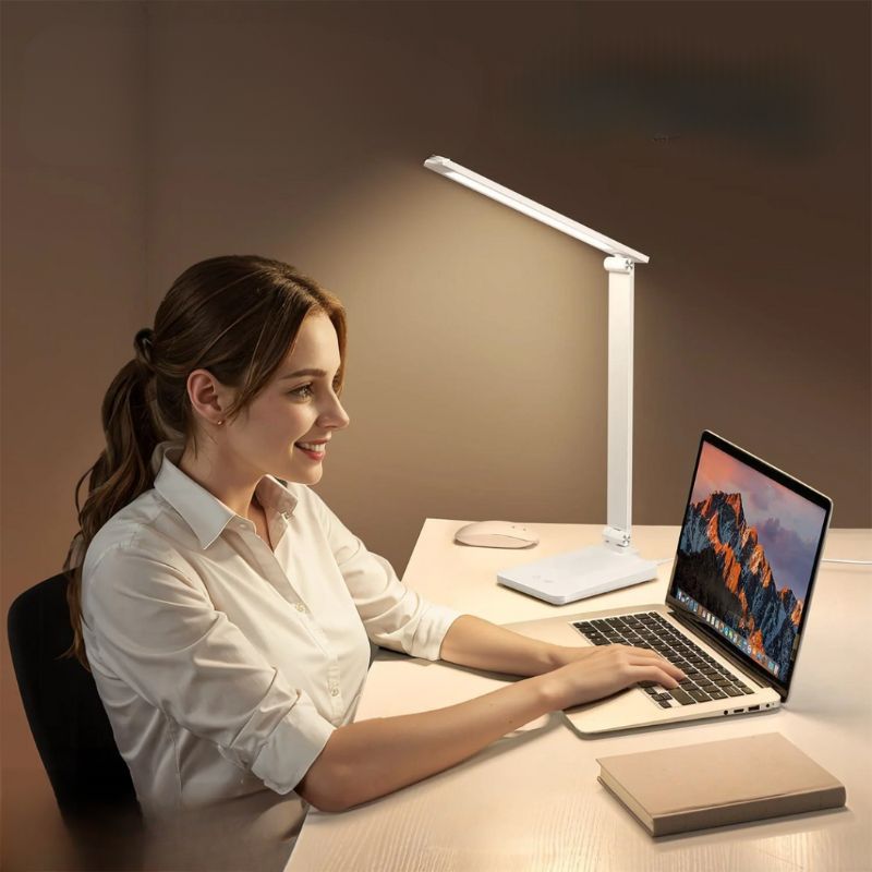 Lampe De Bureau Avec 5 Modes Couleur Réglables