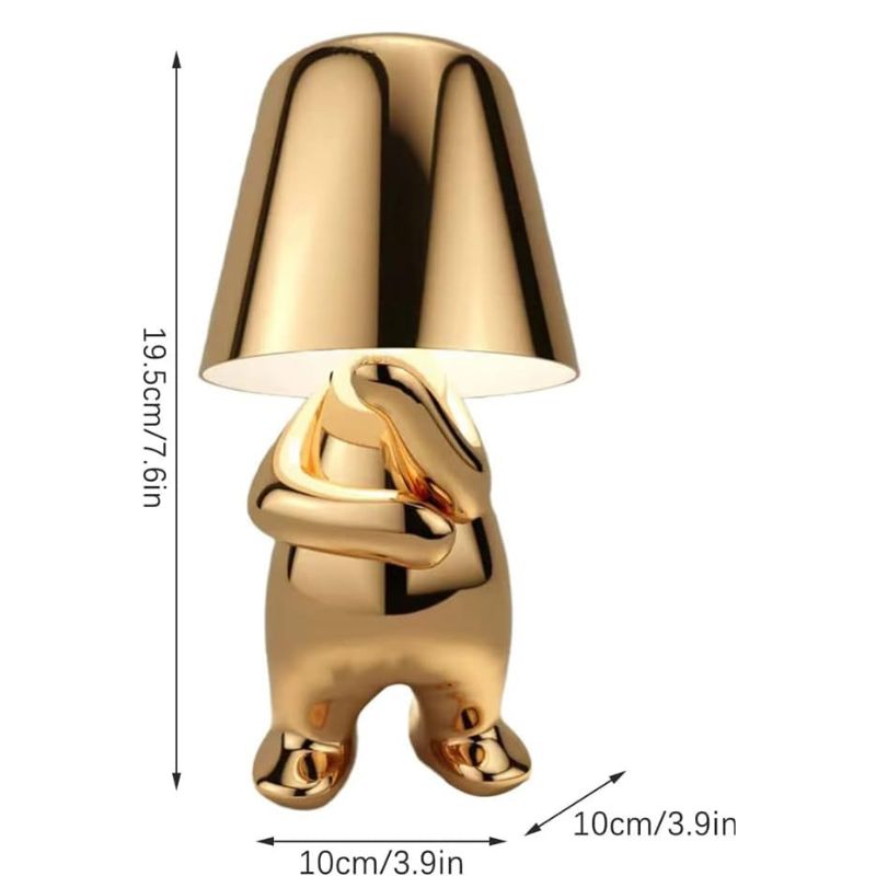 Lampe De Table Dorée Effet Miroir
