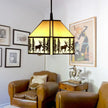 Lampe Tiffany Motif Cerf Artistique