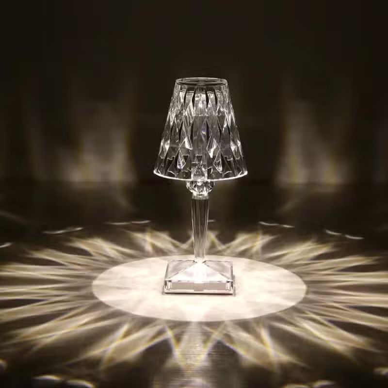Lampe de Table Tactile en Cristal