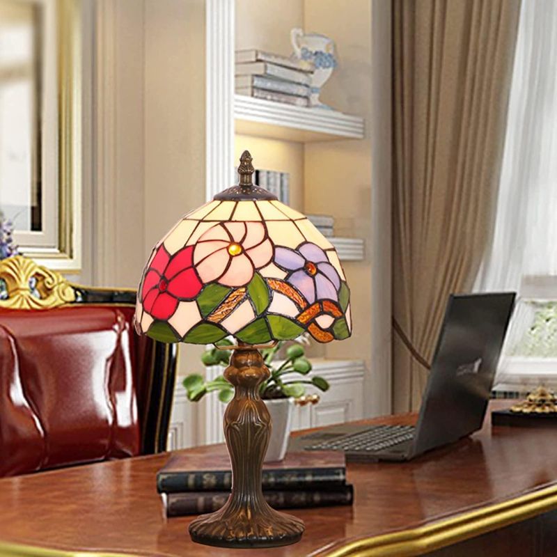 Lampe Tiffany Design Oriental Multicolore