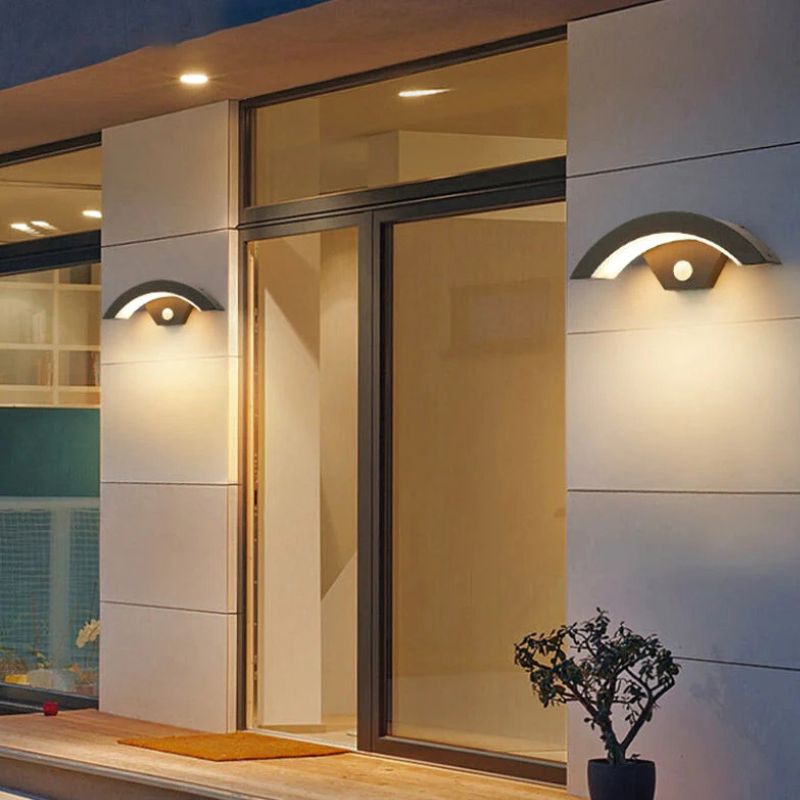 Applique Murale d'Extérieur Style Épuré à Induction