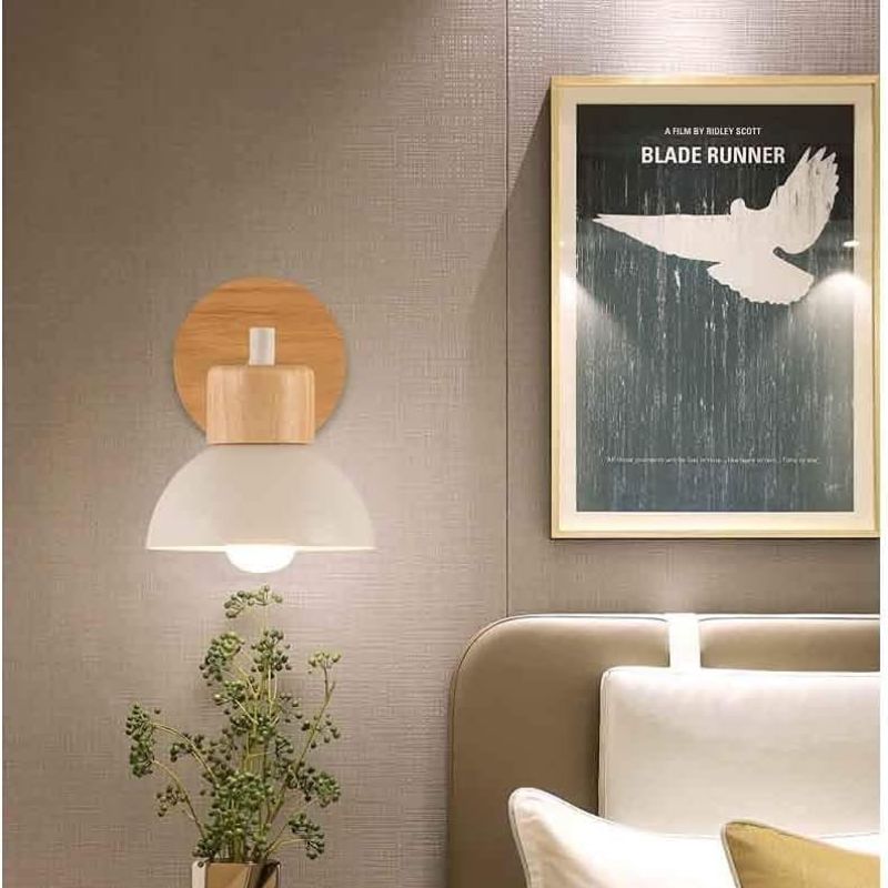 Applique Murale Scandinave Luminaire Bois Moderne