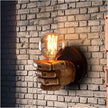 Applique Murale Industrielle Design Poing Sculpté