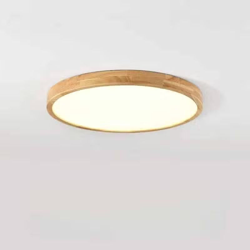 Plafonnier LED en Bois Style Nordique