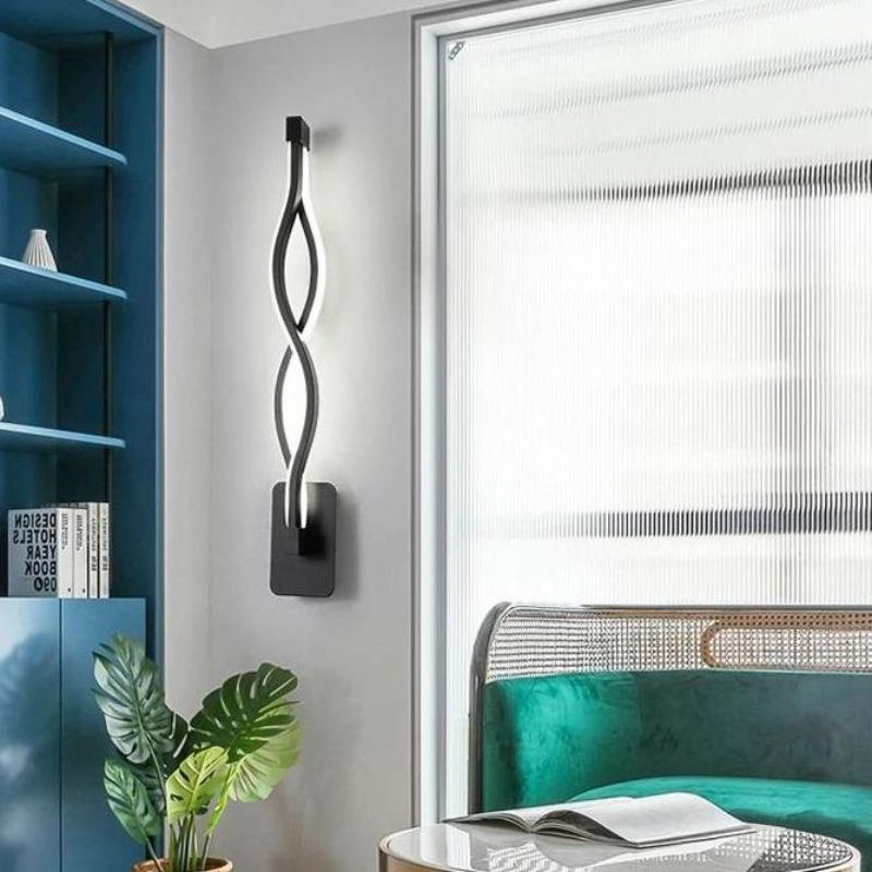 Applique Murale Couloir Design Spirale Moderne
