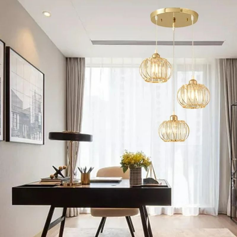 Suspension Escalier Triple Globe