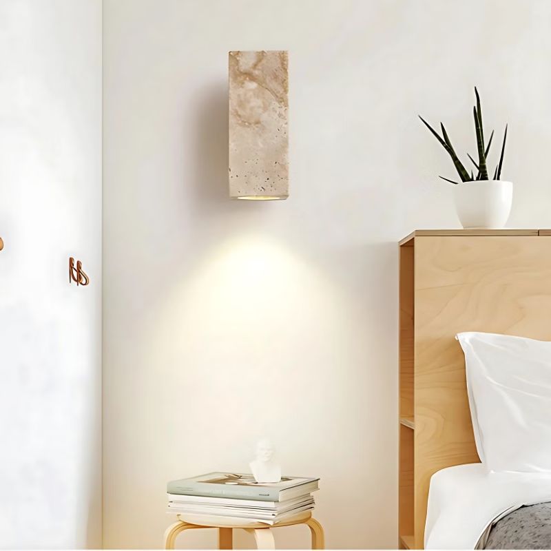 Applique Murale Design en Pierre de Travertin