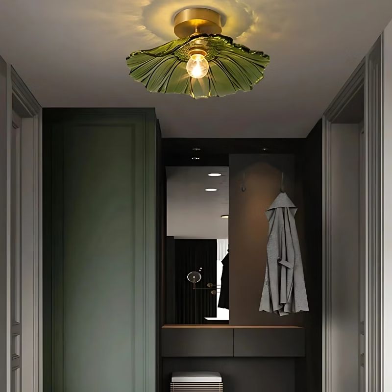 Plafonnier en Verre Design Fleur