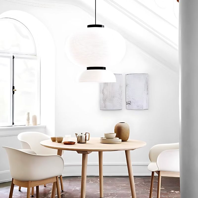 Suspension Japonaise Effet Lanterne Contemporaine