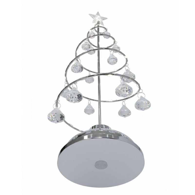 Lampe De Table Arbre De Noël LED En Cristal