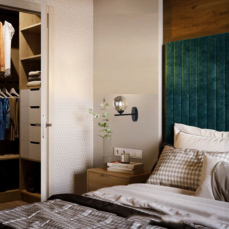 Applique Murale Salle à Manger Sphère En Verre Raffinée