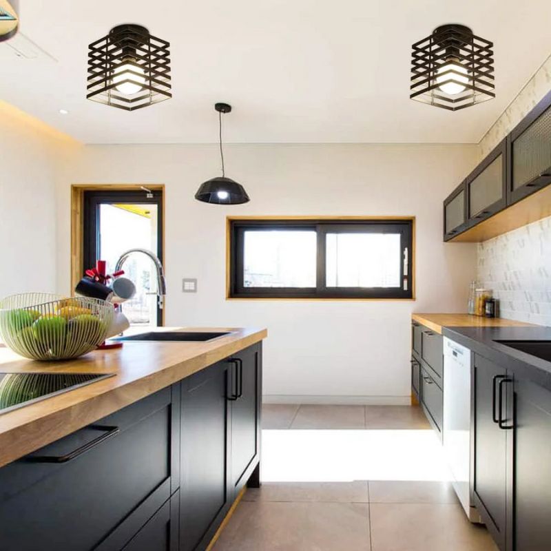 Lampe Design Plafonnier Vintage En Métal