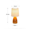 Lampe De Table Chic Avec Abat-Jour Plissé
