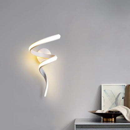 Applique Murale Escalier Design LED Spirale Élégante