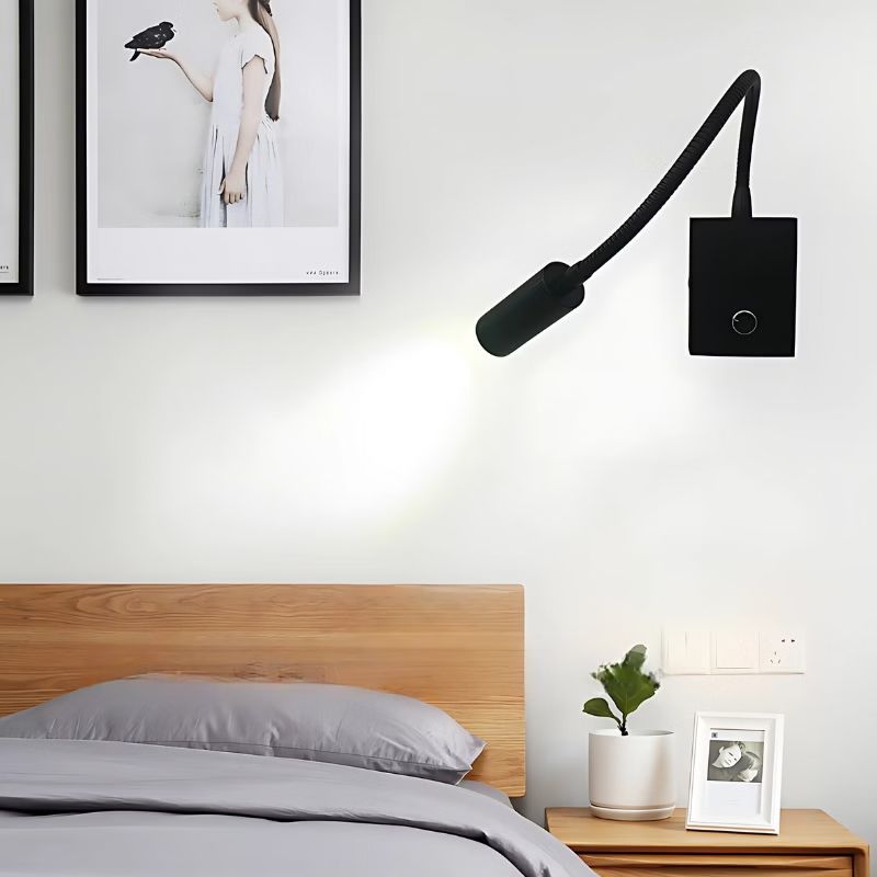 Applique Murale Noire Stylée Avec Interrupteur