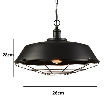 Suspension Industrielle Fer Forgé Vintage