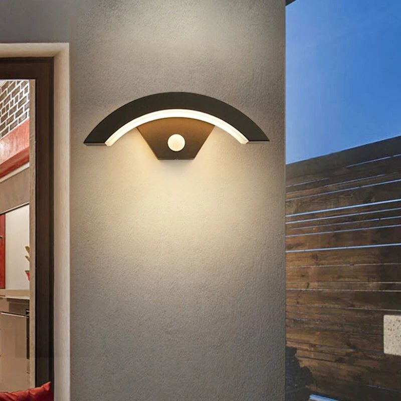 Applique Murale d'Extérieur Style Épuré à Induction