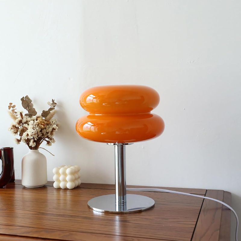 Lampe De Table En Verre Macaron Style Vintage