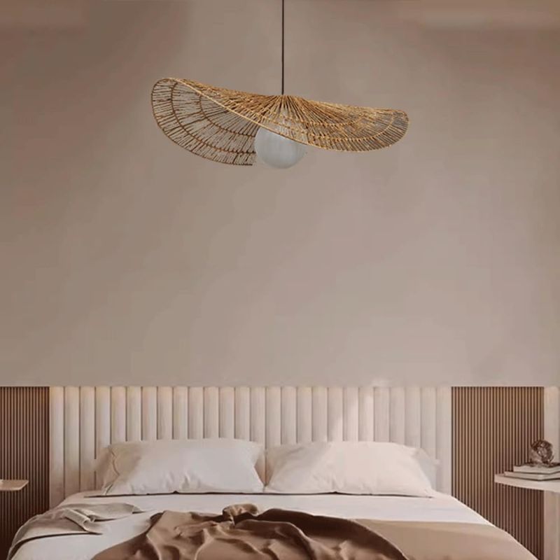 Suspension Escalier Luminaire En Rotin