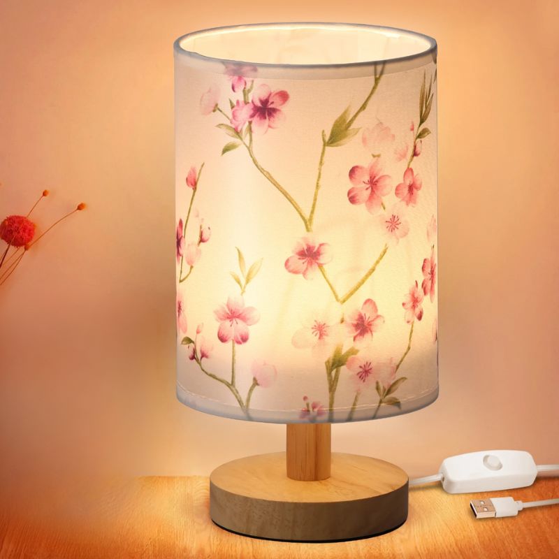 Lampe Japonaise Veilleuse Avec Design Floral