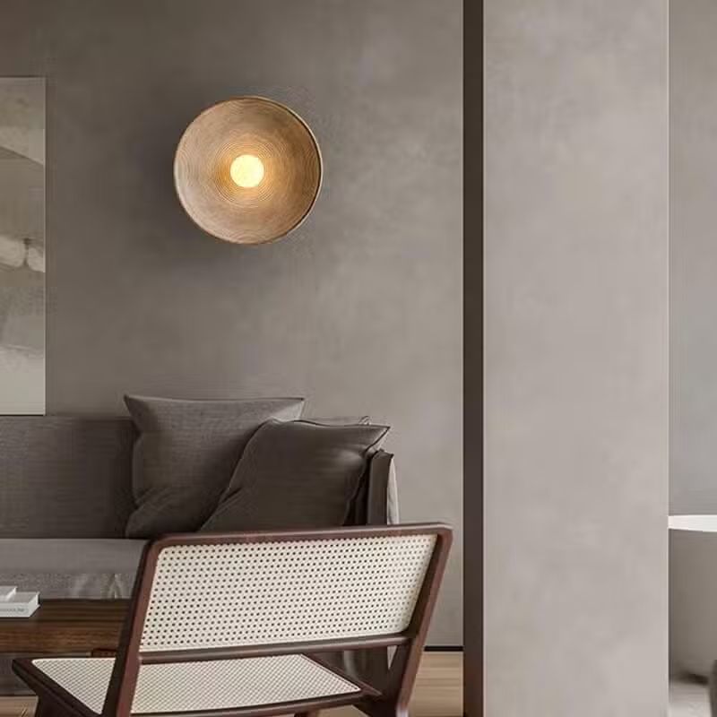 Applique Murale Circulaire Style Naturel
