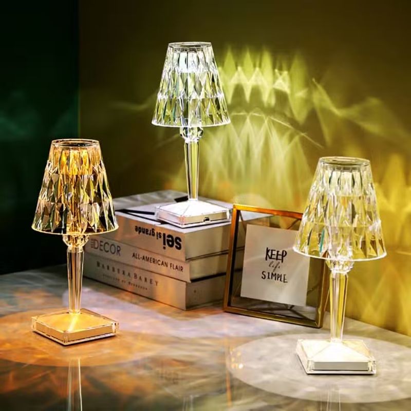 Lampe de Table Tactile en Cristal