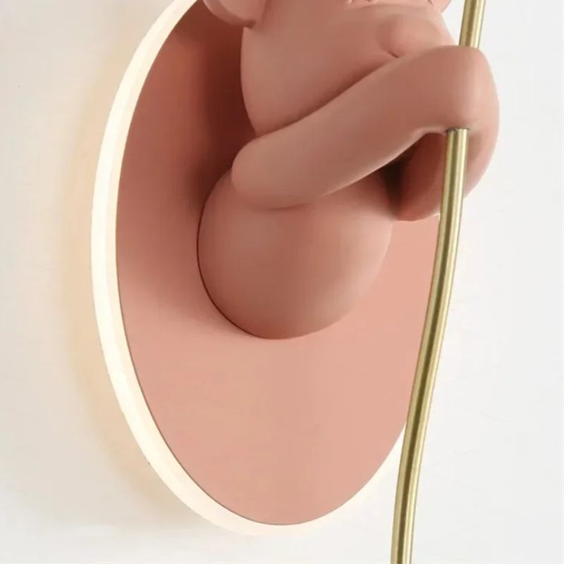 Applique Murale Enfant Ours Macaron Créatif