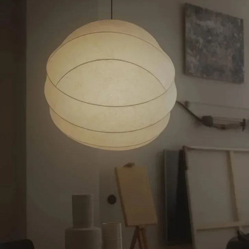 Suspension Japonaise Boule Papier Sculpturale