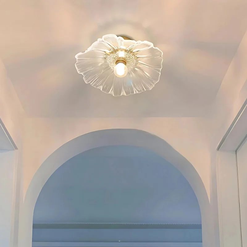 Plafonnier en Verre Design Fleur