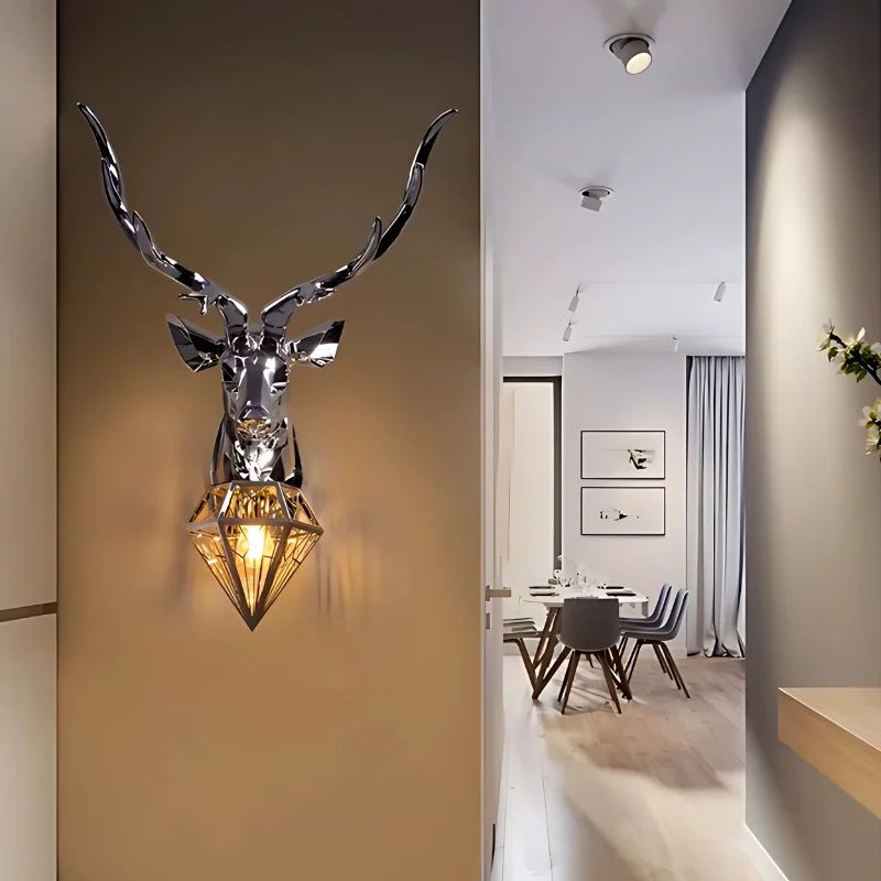 Applique Murale Chambre Silhouette Cerf En Bois