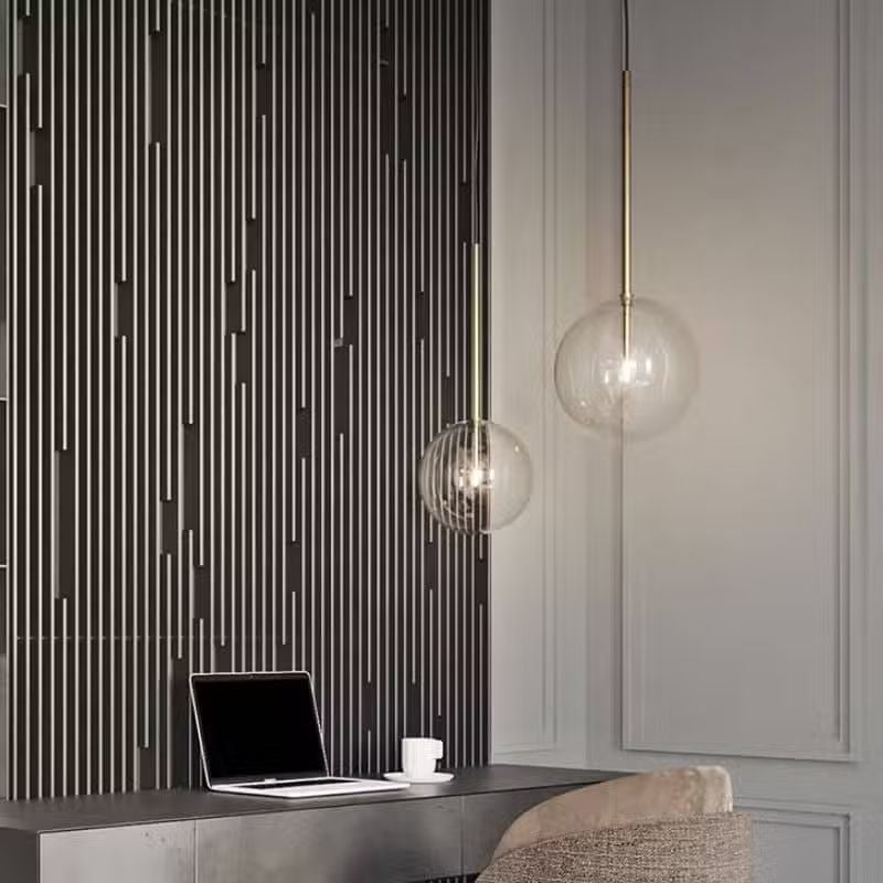 Suspension Moderne en Forme de Boule Transparente