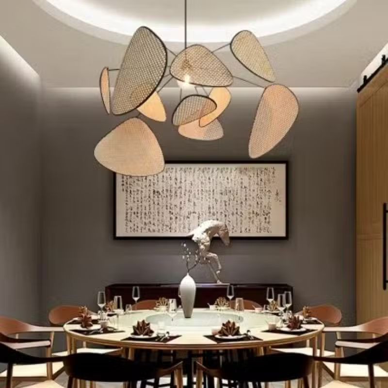 Suspension Japonaise en Rotin Style Raffiné