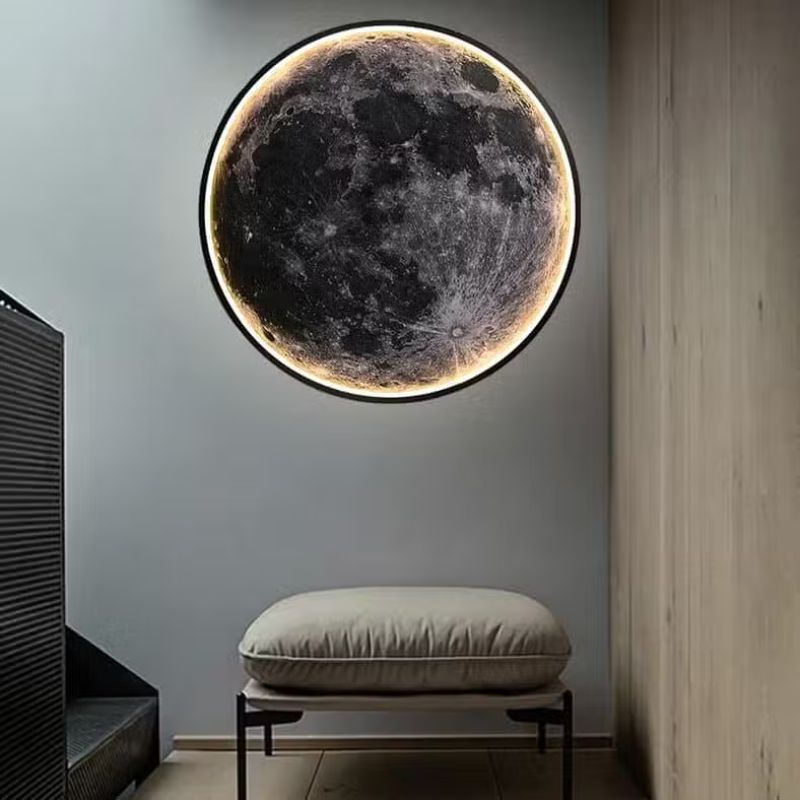 Applique Murale Moderne en Forme de Lune