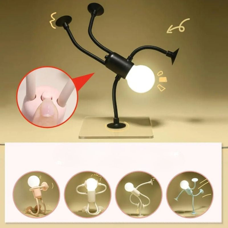 Lampe De Bureau Créative En Forme De Bonhomme