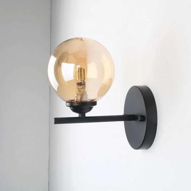 Applique Murale Salle à Manger Sphère En Verre Raffinée