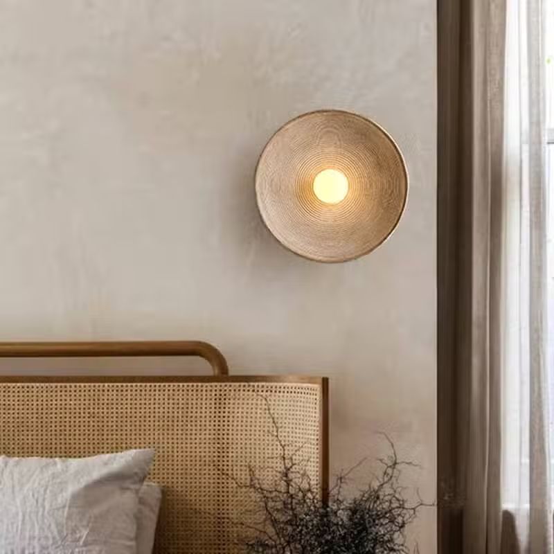 Applique Murale Circulaire Style Naturel