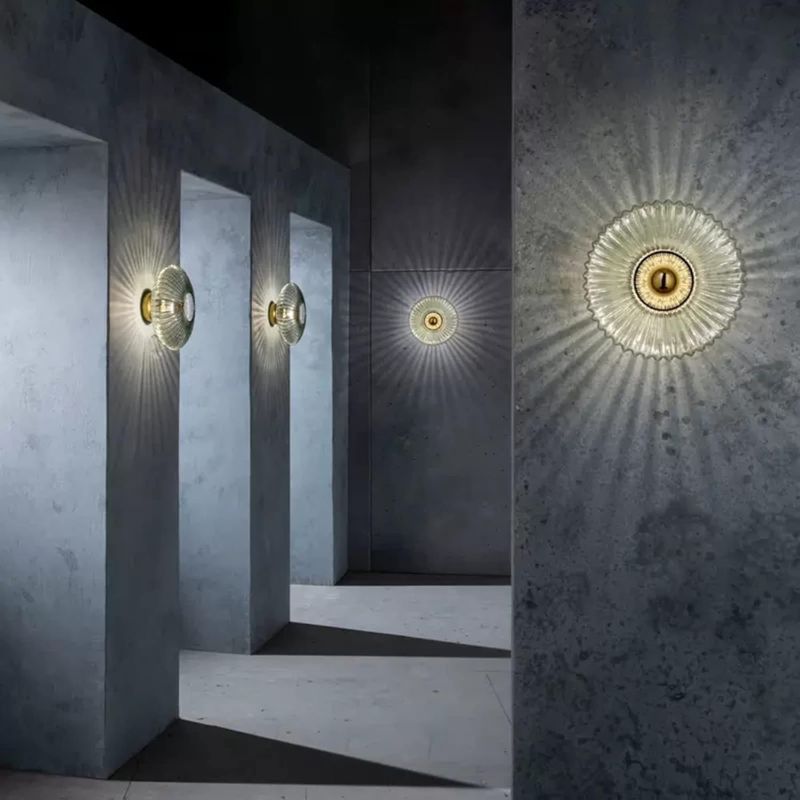 Applique Murale Couloir LED Moderne En Verre