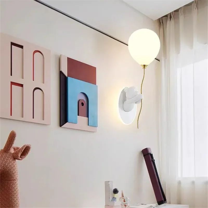 Applique Murale Enfant Ours Macaron Créatif