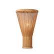 Applique Murale Bohème En Bambou Sculpté, lampe murale en rotin sous forme d'entonnoir