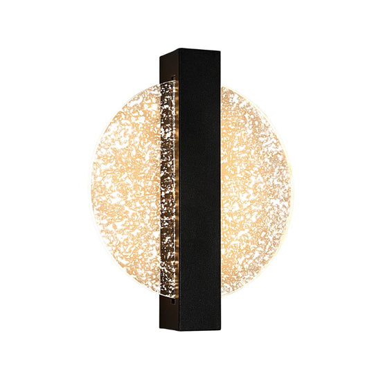 Applique Murale Chambre Style Épuré, lampe murale tendance en dorée et noir