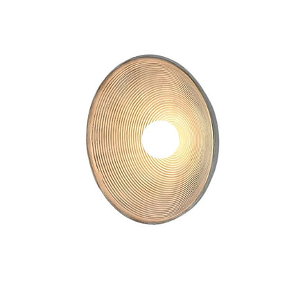 Applique Murale Circulaire Style Naturel, avec une forme ronde et un design naturel.