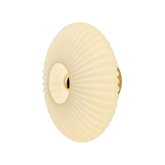 Applique Murale Couloir LED Moderne En Verre, lampe blanche ronde murale