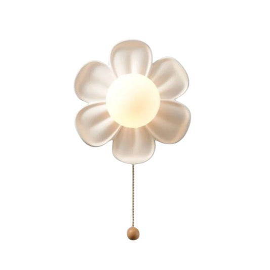 Applique Murale Enfant Fleur Stylée, pétales lumineux élégants